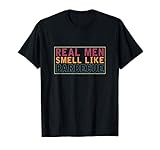 Hombres De Verdad Huelen A Barbacoa Parrilla BBQ Barbecue Camiseta