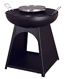 Tarrington House Barbacoa redonda, Ø 71 cm, acero, negro