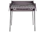 Barbacoa CARBÓN Y LEÑA 60X40 CENTÍMETROS con Soporte para PAELLERA Ideal Camping Y Playa