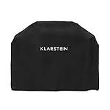 Klarstein Tomahawk – Funda para la Lluvia, Funda Protectora para Barbacoa de Gas, se Ajusta Perfectamente: 148 x 101 x 62 cm, Robusta y Pesada Lona 600D, Resistente a desgarros, Negro