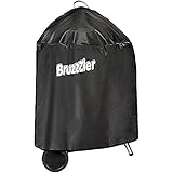 Bruzzzler Cubierta de parrilla para parrillas de hasta aprox. Ø 58 cm, cubierta de parrilla para parrilla redonda, cubierta de parrilla impermeable, cubierta de parrilla noble, Negro