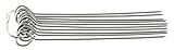 Fackelmann Broches de Rollos de Acero Inoxidable, 10 Piezas, de Plata, 10 cm
