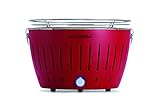 LotusGrill G-RO-34 - Barbacoa de carbón sin humo 35 x 26 x 23.4 , color rojo