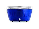 LotusGrill G-TB-435- Barbacoa de carbón sin humo XL, color azul