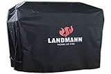 LANDMANN Premium Weather Protection Hood | Impermeable, Resistente a los Rayos UV, Transpirable | para Grillchef Gas Barbecue & Charcoal Barbecue Trolley [60 x 96 x 120 cm]