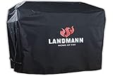 LANDMANN Premium Weather Protection Hood | Impermeable, Resistente a los Rayos UV, Transpirable | para Grillchef Gas Barbecue & Charcoal Barbecue Trolley [60 x 96 x 120 cm]