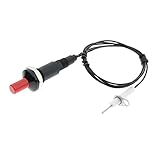 Botón Push Piezo Ignither Ignitor Kit Spark Encendido con cable de 1 metro for quemador Camp Propane Stufe Gas Grill Para malas hierbas, soldadura, industrial