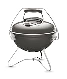 Weber Smokey Joe Premium Barbacoa de Carbón, con asa para transportar, 37 cm, Smoke Grey 1126704