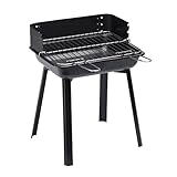 LANDMANN 11527 - Barbacoa (Parrilla, Leña, 4 personas(s), Rectangular), Negro