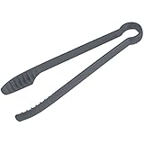 FACKELMANN Pinzas Barbacoa de nylon negro 32,5x3,5cm, 1ud