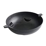 Tepro Accesorio Grill Inserto Wok Fundido, Rejilla en Sistema Rejilla Aprox. 57 cm Ø, Negro