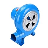 WANGFENG Soplador de Aire eléctrico centrífugo, Forja Manual Soplador de Engranajes de Alambre de Cobre Industrial Barbacoas Barbacoa Ventilador de carbón Forge BBQ encendedores (Azul, 30 / 100W)