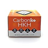 CarbonKo HKH - Carbón de Coco de Primera Calidad, Ecológico y Sin Químicos. Carbón para cachimba Natural - Calor Estable de Larga duración. Carbones para cachimba 0,5 kg / 36 Cubos de 2.5x2.5x2.5 cm
