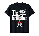 The Grillfather BBQ Grill & Smoker Graphic Tees Barbecue Dad Camiseta