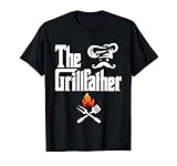 The Grillfather BBQ Grill & Smoker Graphic Tees Barbecue Dad Camiseta