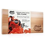 OVERGRILL Tabla de Madera de Cedro para Asar: Tabla de ahumar de Madera de Cedro XXL prémium – Tabla de Madera para Asar de Madera roja del Oeste Canadiense para un Suave Aroma a Humo y Parrillas