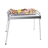 Uten Parrilla de Carbón Portátil de Acero Inoxidable Para Barbacoa o Camping, Grande, Negro