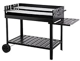 Tepro Atlanta Parrilla Carro Carbón Vegetal Negro - Barbacoa (Parrilla, Carbón Vegetal, Carro, Plancha, Negro, Rectangular)