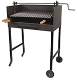 Imex El Zorro 71536 - Barbacoa con elevador y parrilla inox, 61 x 40 x 100 cm, color negro