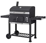 tepro Grillwagen Toronto XXL-Barbacoa de carbón Vegetal, Antracita y Acero Inoxidable, 90 cm