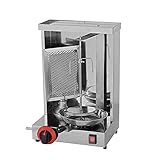 Wgwioo Parrilla Vertical, Máquina Automática De Kebab, Máquina De Kebab Shawarma Doner, Máquina De Barbacoa De Gas Giratoria Automática,A