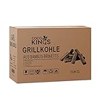 Kings Barbacoa de carbón vegetal para barbacoa, 10 kg, quema durante cinco horas, sin humo ni olor