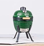 YNNI KAMADO TQ0014GR - Huevo de parrilla de horno Kamado de edición limitada de 14 pulgadas, color verde con soporte TQ0014GR