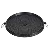 Parrilla de carbón de aluminio de 32cm, sartén antiadherente sin humo para barbacoa coreana, bandeja para interiores y exteriores, Picnic, jardín, fiesta, terraza, playa