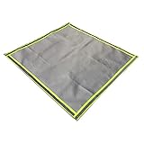 Estera para fogatas de grado industrial para cubierta, protector de hoyo de fuego ecológico para cubierta de patio y exterior