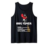 Barbacoa temporizador divertido del Bbq que asa a Beer Lover Camiseta sin Mangas