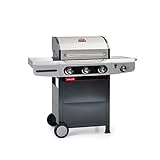 Barbecook Barbacoa de Gas Siesta 310, Negro/Gris, 80 x 76 x 52,6 cm, 2239231200