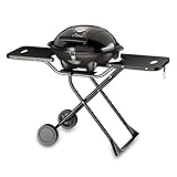 Barbacoa eléctrica SUNTEC BBQ-9295 | Uso exterior como barbacoa de sobremesa o con pie | Barbacoa para balcón, terraza, jardín y camping | Cocción eléctrica con máx. 2400 vatios | Soporte portátil