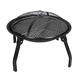 Wikidea Barbacoa de Carbón,Parrilla de Carbón Portátil,Parrilla al Aire Libre BBQ para Balcón y Acampada, Apto para 5-10 Personas
