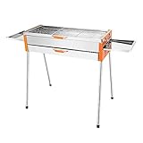 NOYORO Parrilla de barbacoa portátil al aire libre/Parrilla de barbacoa multifunción/Parrilla de barbacoa de carbón/Parrilla de escritorio plegable/para picnics diarios, fiestas en la playa y barbac