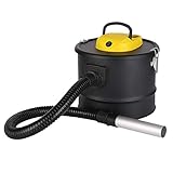 ARDES AR4A12 ASHPIRO 12 Aspirador de Cenizas Profesional Tanque 12L, Filtro de Tela No Tejida Lavable, Bidón Aspira Cenizas Aspirador Adecuado ara Trabajo Cotidiano o Industrial, Negro Amarillo