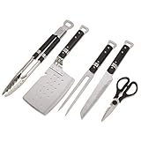 Cuisinart Chef's Classic - Juego de parrillas para barbacoa (5 piezas)