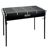 Algon Inde Barbacoa Hierro N4 Pintado 66x33cm, Negro