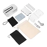 1 juego plegable con estuche Utensilios de cocina Senderismo Rejilla de vapor Vajilla portátil Almuerzo Al aire libre Bento Viaje Parrilla Barbacoas Kit Bolsa for utensilios Estufa Picnic Picnics Uten