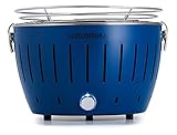 LotusGrill - Barbacoa compacta en 6 colores, azul intenso