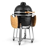 Klarstein kingsize kamado parrilla de carbón vegetal Barbacoa, negro