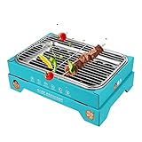 YUANXING 3 PCS Parrilla de Carbón de Mesa,Barbacoa Desechable Barbacoa de Carbón Portátil Listo para Usar - Parrilla para Barbacoa Portátil USA y Tirar BBQ al aire libre unos segundos para comenzar