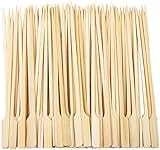 50 Bamboo Skewers Paddle Sticks Wooden Grill Kebab Barbeque Party Stick 15CM Pack by Fackelmann